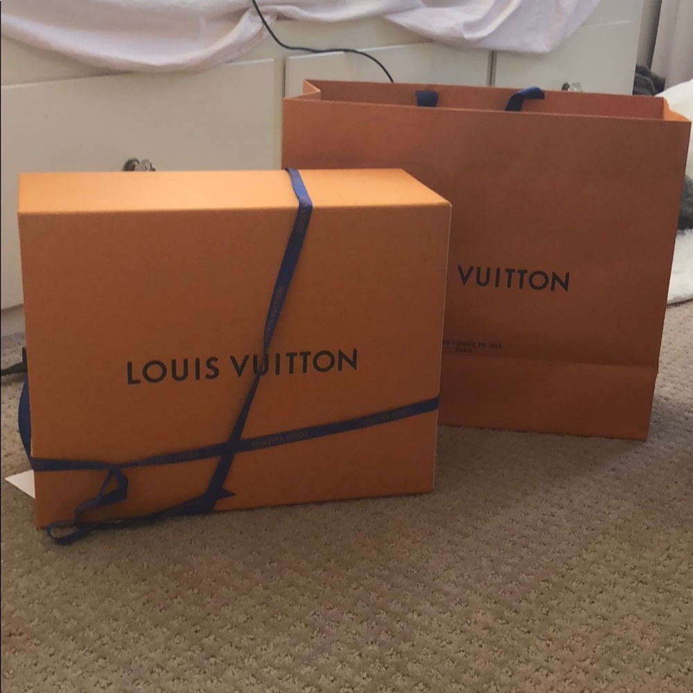 LOUIS VUITTON shoebox and bag